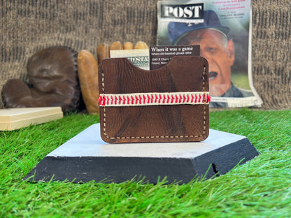 Baseball Leather and Stitches Money Clip / Card Holder