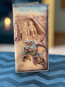 Egyptian Hand Carved Wallet