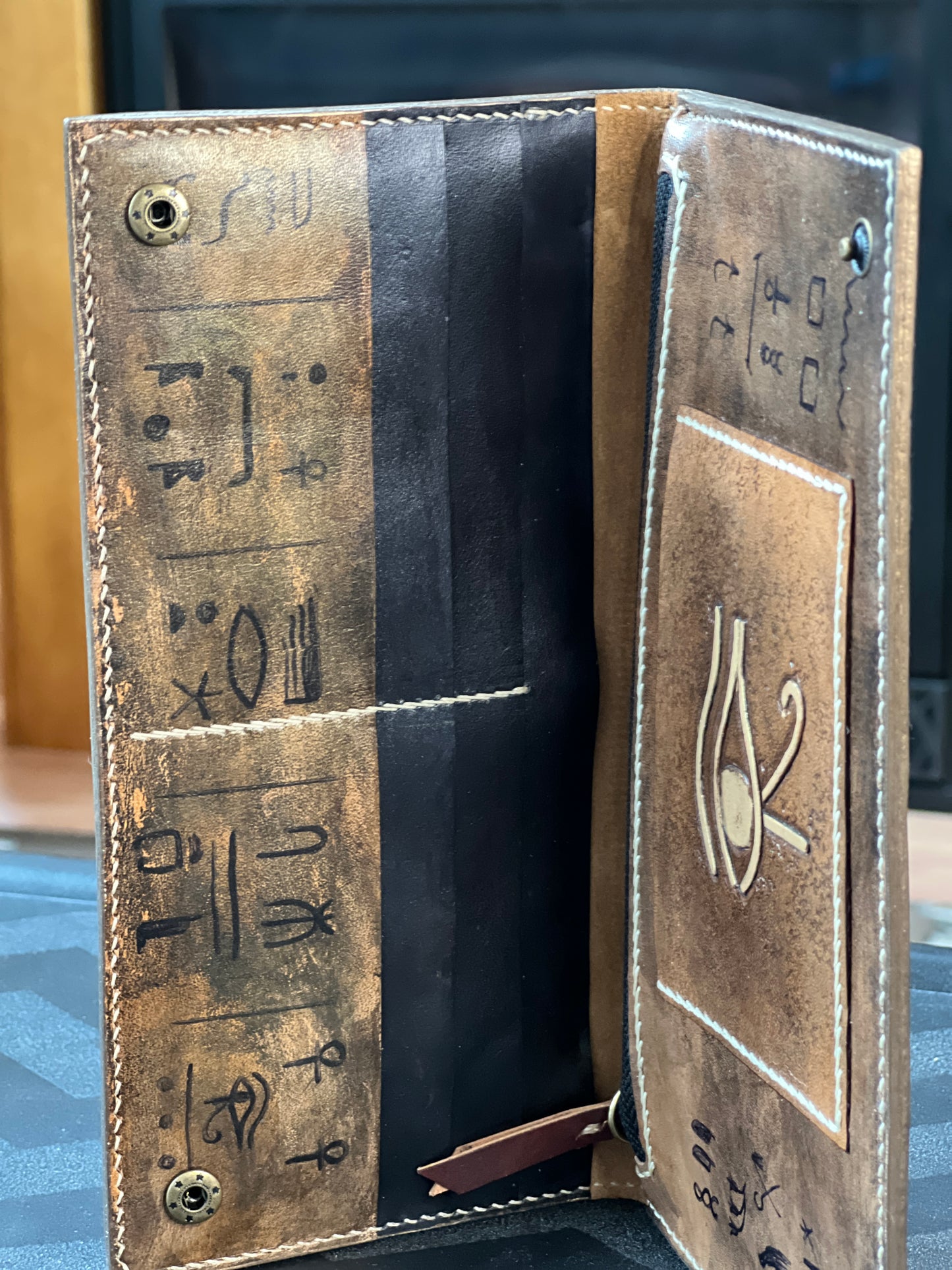 Egyptian Hand Carved Wallet