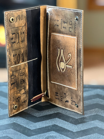 Egyptian Hand Carved Wallet