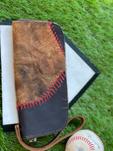 Vintage Baseball Glove Leather Wristlet