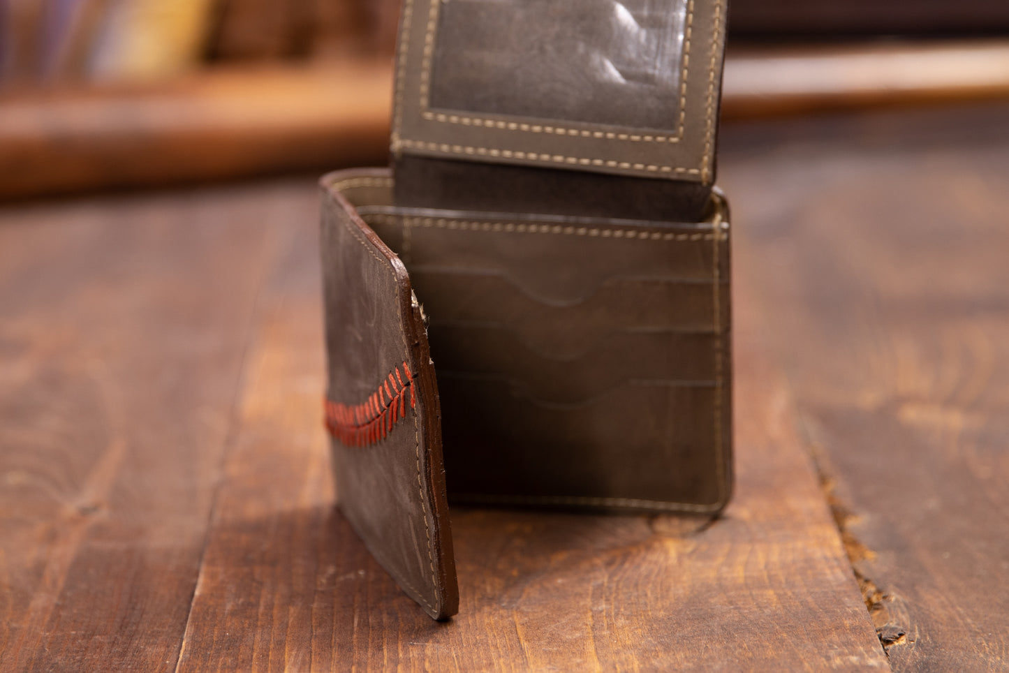 Triple Play Suede Wallet