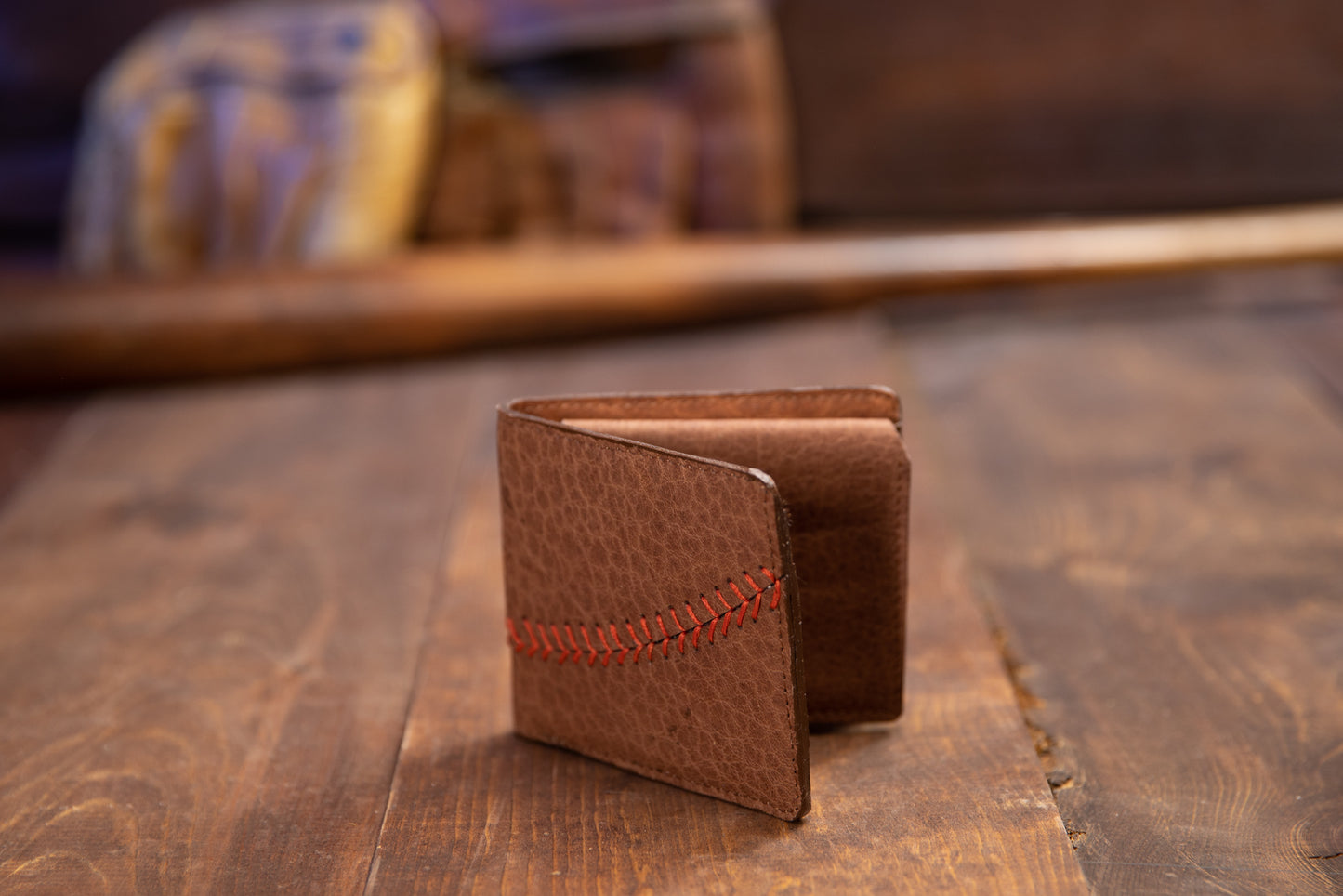 Triple Play Suede Wallet