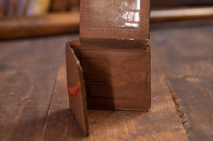 Triple Play Suede Wallet